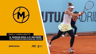 B. Haddad Maia vs E. Navarro // WTA momentos destacados del partido // MUTUA MADRID OPEN 2024