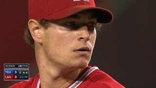 TEX@LAA: Richards fan nine Rangers over six frames