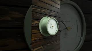 Maritime Antique Reclaimed Original Utsuki keiki, Aneroid Weather Old Ship Barometer Japan