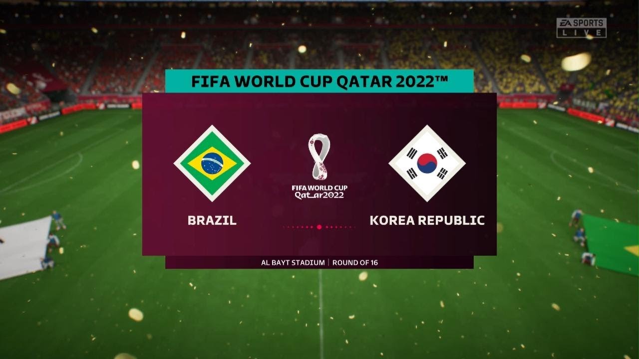 Brazil V South Korea (World Cup) - YouTube