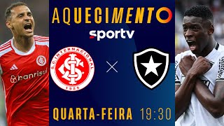 INTERNACIONAL X BOTAFOGO | AQUECIMENTO AO VIVO E COM IMAGENS | BRASILEIRÃO 2024 | #live | sportv