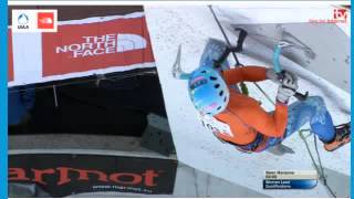 2016 UIAA Ice Climbing World Cup Sa Saas-Fee, Switzerland women lead