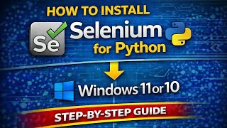 How to Install Selenium Latest Version for Python on Windows 11/10 STEP-BY-STEP|Run automation test