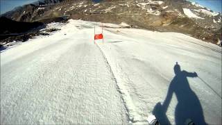 Maarten Meiners Giant Slalom training Alpine Ski Racing GoPro HD Molltal august 2011