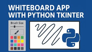 Whiteboard App | Python Tkinter Project for Beginners 🎨