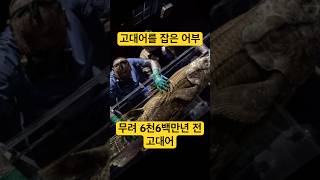 살아있는 고대어를 잡은 어부 #실러캔스