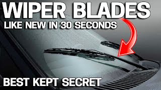 How to Make Windshield Wiper Blades Like NEW in 30 Seconds