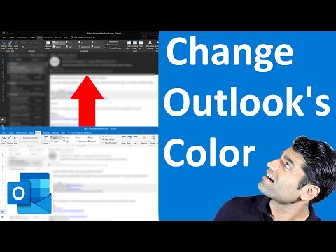 How can I change the color of my outlook?