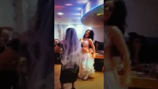 Belly dancing with diners at Georgios restaurant
