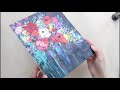 how to paint flowers acrylic painting tutorial