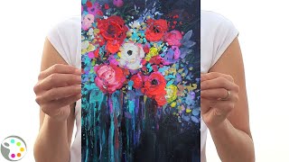 How to Paint Flowers | Acrylic Painting Tutorial