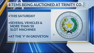 Trinity County Sheriff’s Office to auction off over 50 slot machines, vehicles, office supplies