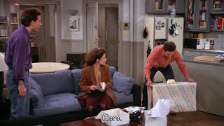 Jerry's gift to Elaine vs. Kramer's gift | Seinfeld S02E09