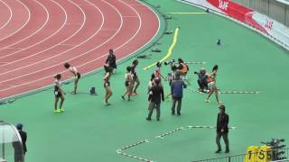 H28　ジュニアオリンピック　A女子200m　予選2組　井戸アビゲイル風果