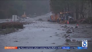 Rainstorm brings threats of mudslides, flooding in Southern California