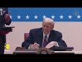 trump live donald trump s shocking announcement 70 executive orders signed biden wion live