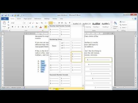 Microsoft Word 2010 Paragraph formatting bullets and numbering - Tutorial 13 Microsoft Word 2010 Paragraph formatting bullets and numbering - Tutorial 13