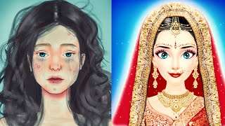 ASMR II Traditional INDIAN BRIDAL Makeup Animation