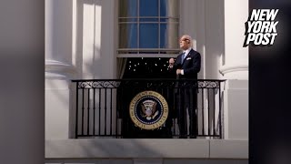Biden mocks Trump looking at 2017 solar eclipse with PSA: ‘Don’t be silly, folks’