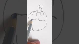 How To Draw Pumpkin Easy Drawing for beginners | #shorts #trending #viral