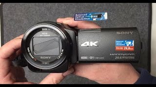 Sony FDR-AX33: Unboxing Sony's Latest Amazing 4K Camera