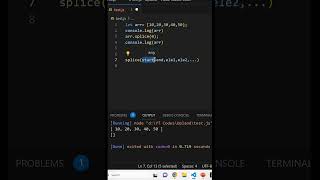 splice method in javascript | splice method | javascript for beginners | Javascript #javascript
