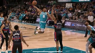 Dennis Smith Jr. almost caught another major poster then chirps the Pistons bench || 22-23 season