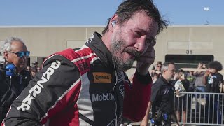 Keanu Reeves' pro auto racing debut at Indianapolis Motor Speedway