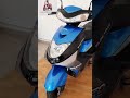 Ampere Reo Electric Scooter in Blue, silver and Black Color