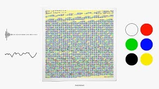 Processing sound | Audio-visual print 09 | Ulex Pattern 1 Dale Cornish (Creative coding art)