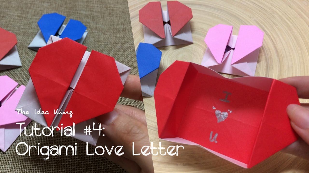 How To Make Origami Love Letter Step By Step The Idea King Tutorial