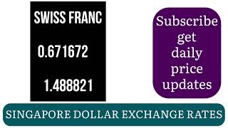 SINGAPORE DOLLAR EXCHANGE RATES TODAY 09 FEBRUARY 2025 SGD