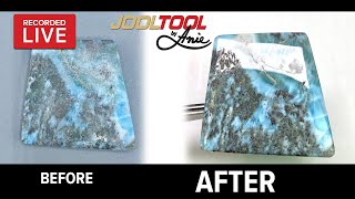 Polishing Larimar \u0026 Tips for working on Silver on the JOOLTOOL - LIVE with Anie