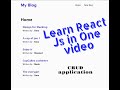 Building a beginner React Js application using Json file as data base (CRUD)