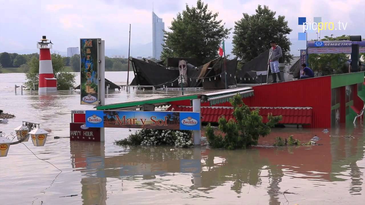 Jahrhunderthochwasser Auf Der Wiener Donauinsel 2013 - YouTube