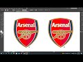 How to make Arsenal FC logo 100% in Adobe Illustrator!