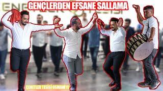 GENÇLERDEN EFSANE HALEBİ HALAY - ORTA SALLAMA - OSMANİYE - #düğün #halay