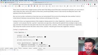 TypeScript Quickly.Lesson 13. Static variables and a Singleton design pattern