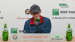 Tennis - Roland-Garros 2024 - Alex De Minaur : "I'm a clay specialist now (Laughter)"