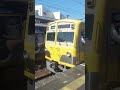 【三島田町駅】伊豆箱根鉄道駿豆線3000系ラブライブ仕様ラッピング車両 happy party train 三島行と1300系イエローパラダイストレイン（旧西武新101系塗装）修善寺行（静岡県の鉄道）