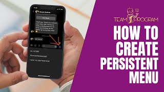 How To Create Messenger Persistent Menu In Team SS Program BOT