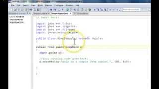 Java Applets Part 3: Simple Applet