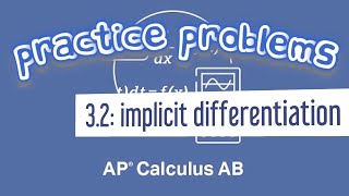 AP Calculus AB 3.2 Implicit Differentiation (Example 2 Using an Equation for an Ellipse)