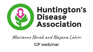 GP webinar | Supporting people with Huntington's