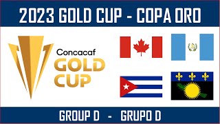 2023 Gold Cup - Copa Oro -- Canada vs Guadeloupe - Guatemala vs Cuba