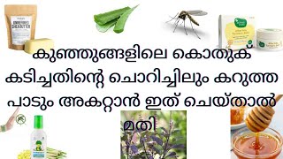 കുഞ്ഞുങ്ങളെ കൊതുക് കടിച്ചാൽ ശ്രദ്ധിക്കേണ്ട കാര്യങ്ങൾ //Home Remedies For Mosquito Bite//Repellents//