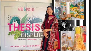 THESIS DISPLAY NATIONAL TEXTILE UNIVERSITY|FYP|NTU TEXTILE DESIGN 2k23 HIDDEN ARTIST WITH HSVLOG#31