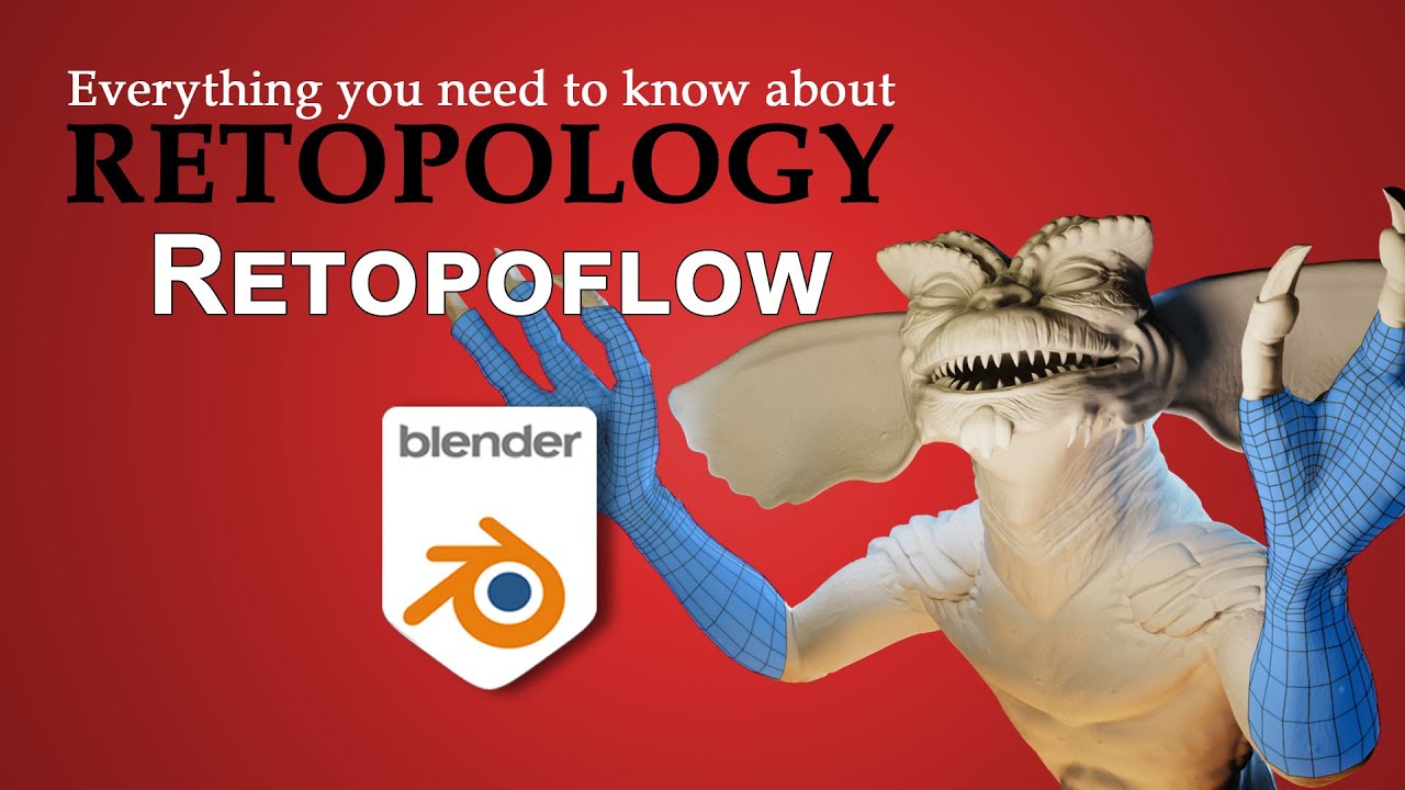 Retopology In Blender - Retopoflow Addon - YouTube