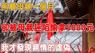 照顧母親一個月，卻被母親誣陷我偷拿5000元，我才發現親情的虛偽｜禪語點悟