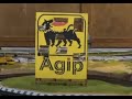 How to build a realistic model of the 1970s famous Monza Agip billboard for your slot car layout